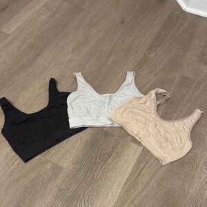 Trainer Everyday Seamless Scoop-Neck Bralette - Black, White, Nude (No Padding)